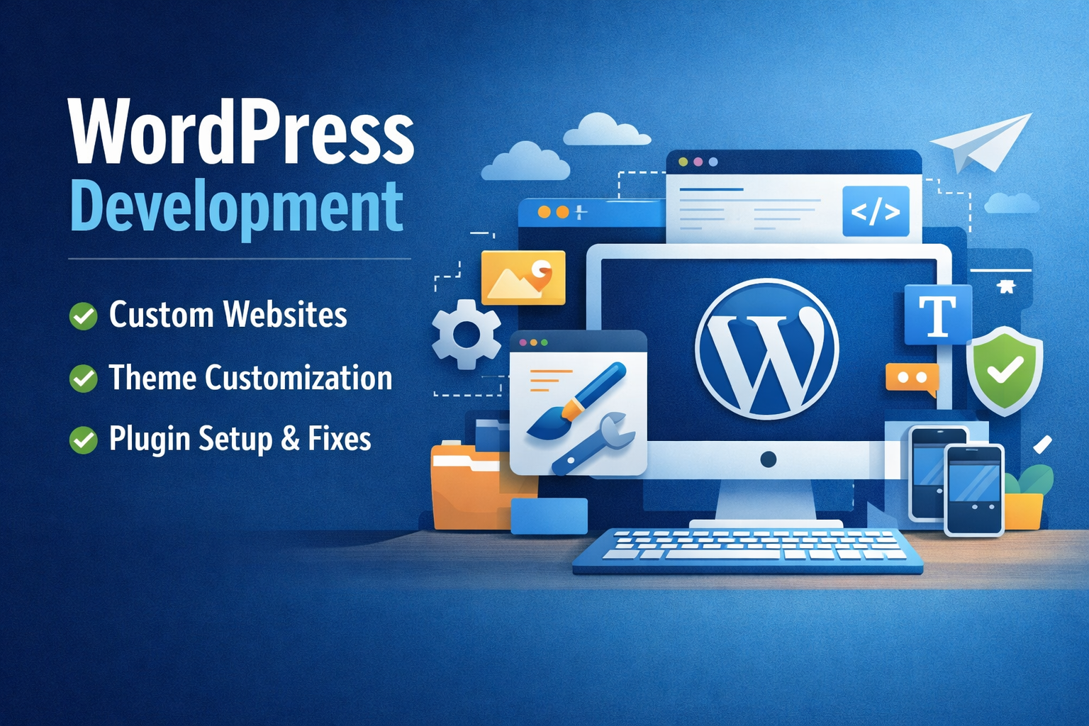 I will design, redesign, or develop a professional WordPress website